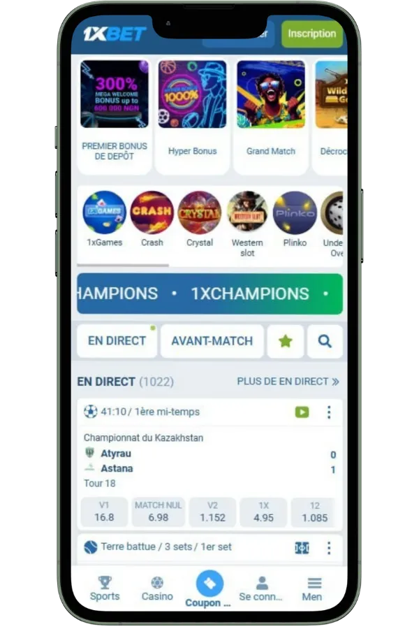 Choix du casino
