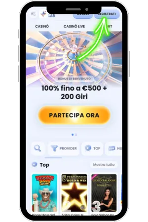 Visit the official website casinolab
