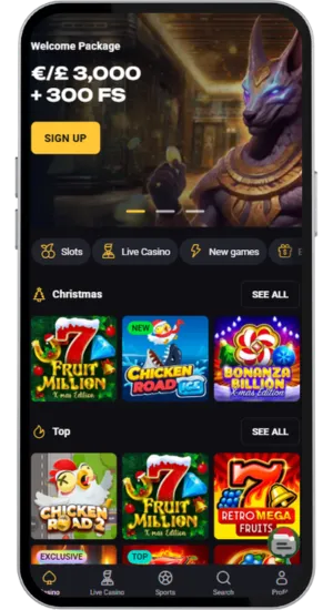 Select a licensed casino